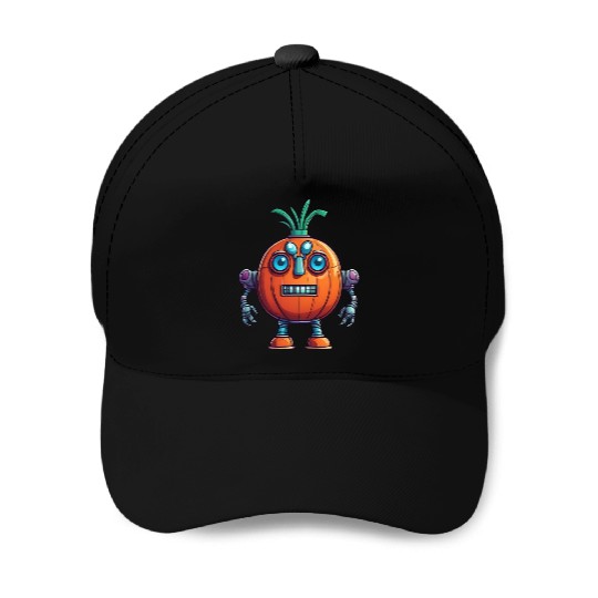 Robot Onion Baseball Caps