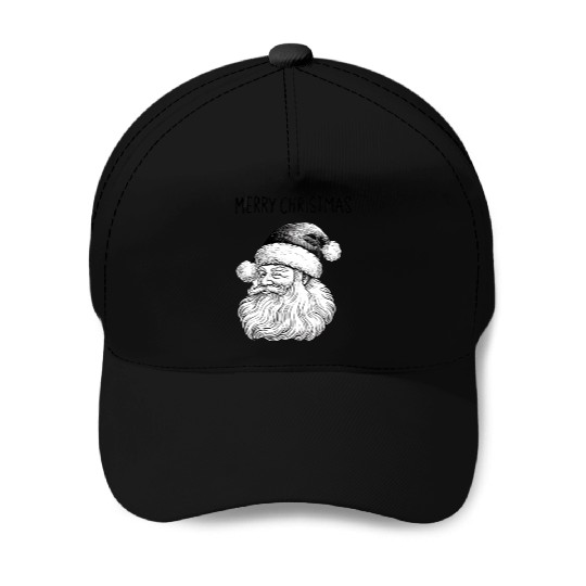 Illustrative Merry Christmas Baseball Caps