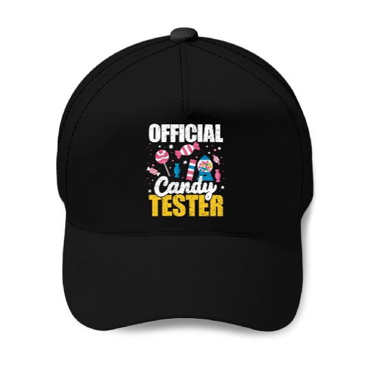Kids Women Official Candy Tester For Candy Lover Baseball Caps