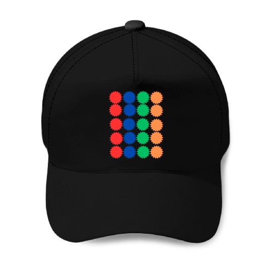 Spiked Circle Pattern Design Baseball Caps