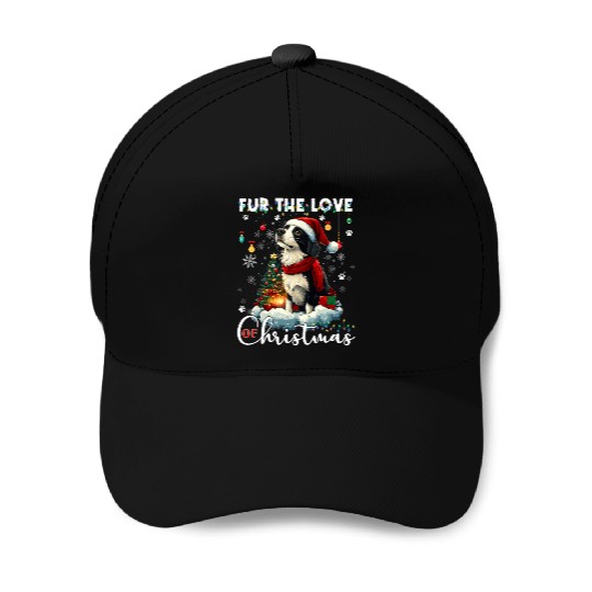 Border Collie Christmas Tree Decorations Dog Lover Baseball Caps