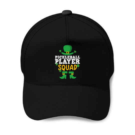 Pickleball Player St Patrick's day shamrock Baseball Caps