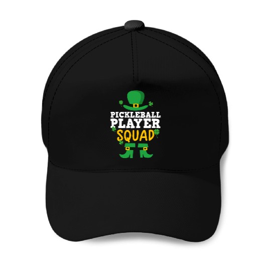 Pickleball Player St Patrick's day shamrock Baseball Caps