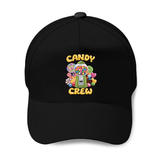 Candy Security Crew Lollipop Gummy Sweet Birthday Baseball Caps