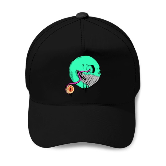 Cringe Zombie Pac Man Baseball Caps