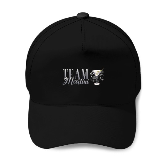 Team Martini Cocktail Bartender Baseball Caps