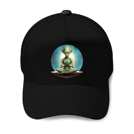 Yoga Aliens Baseball Caps