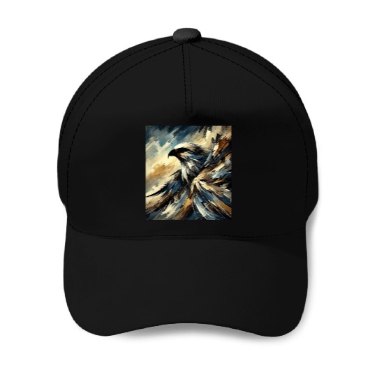 Abstract Eagle Baseball Caps
