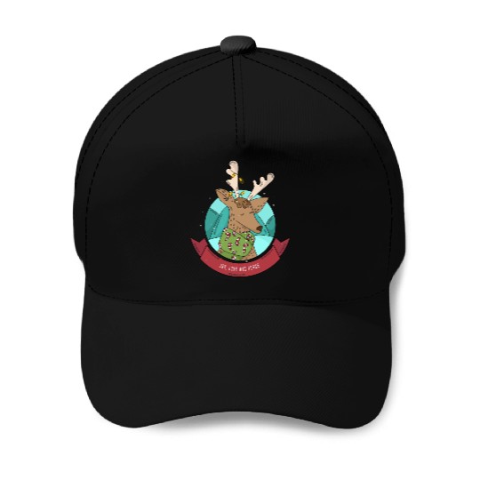 Cozy Reindeer Christmas Cheer Baseball Caps