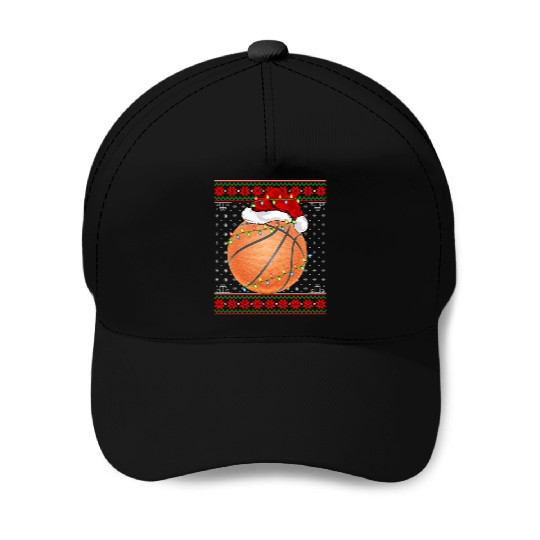 Basketball Player Christmas Baseball Caps