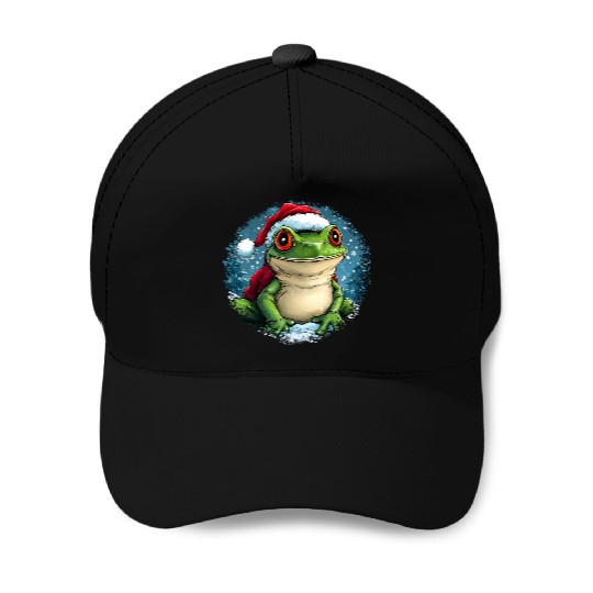 Frogs Christmas Baseball Caps