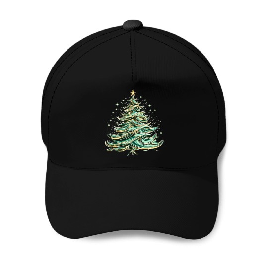 christmas tree Baseball Caps