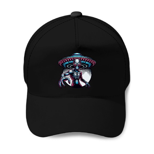 Grey Alien Baseball Caps