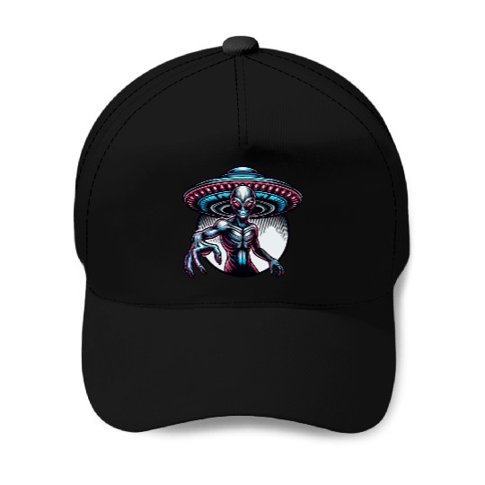 Grey Alien Baseball Caps