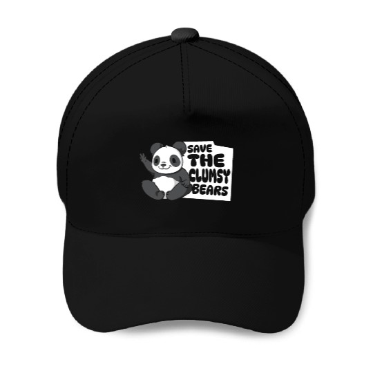 Save The Clumsy Bears Panda Bear Friend Lover Baseball Caps