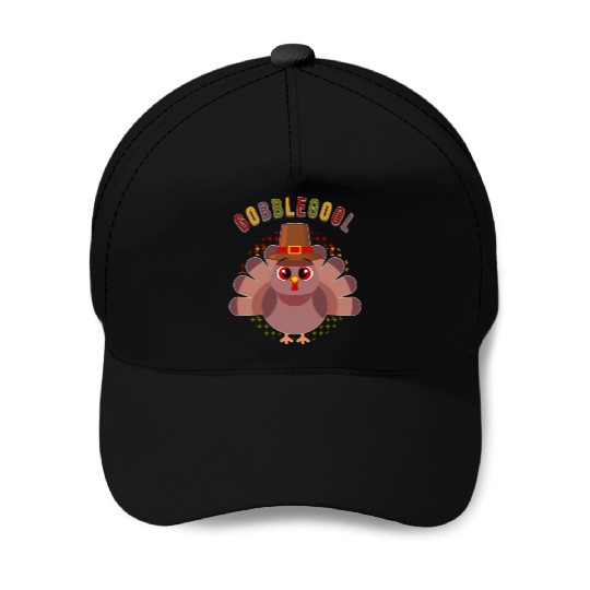 Gobblegool Thanksgiving Turkey Baseball Caps