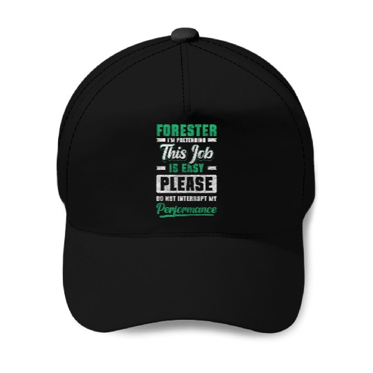Forest Worker Forestry Protection Chainsaw Baseball Caps