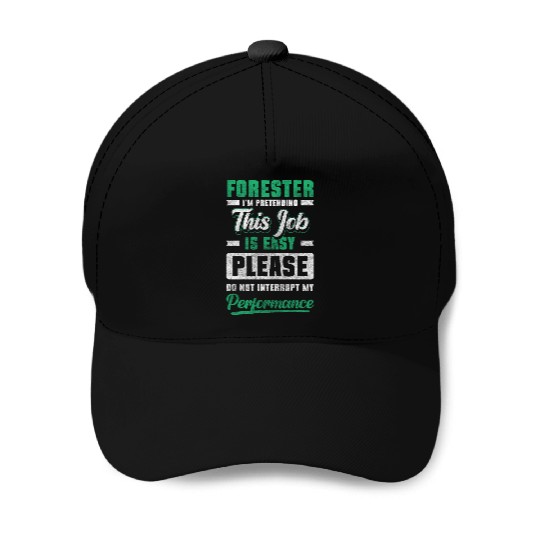 Forest Worker Forestry Protection Chainsaw Baseball Caps