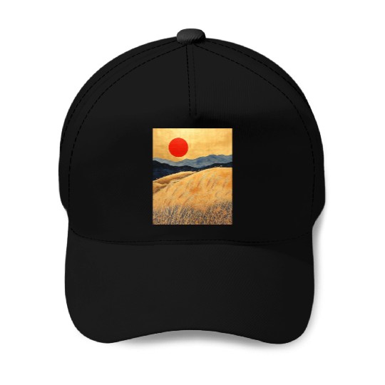 Sunset Serenity: Susuki Fields in Twilight Baseball Caps