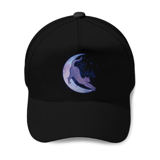 Cat Witch Baseball Caps