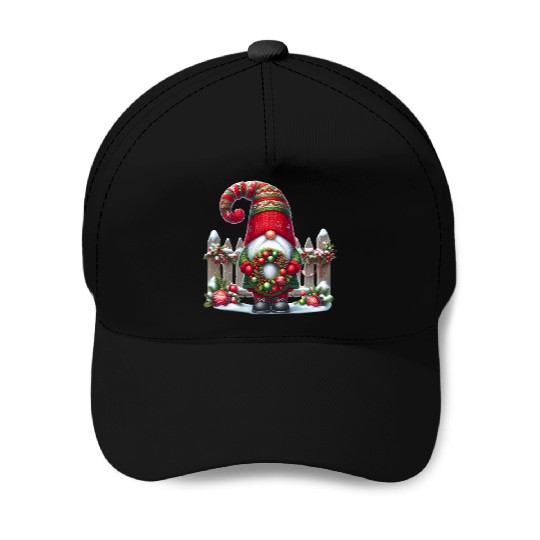 Gnome Christmas, Merry Christmas Baseball Caps