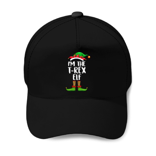 I'm The T-Rex Elf Baseball Caps Matching Family Christmas