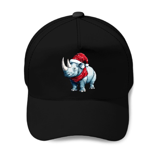 Rhinos Christmas Baseball Caps
