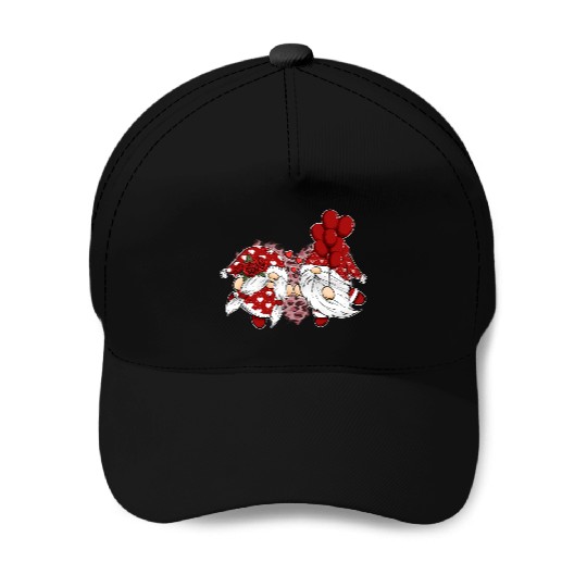 Gnomes Valentines Revelin Baseball Caps
