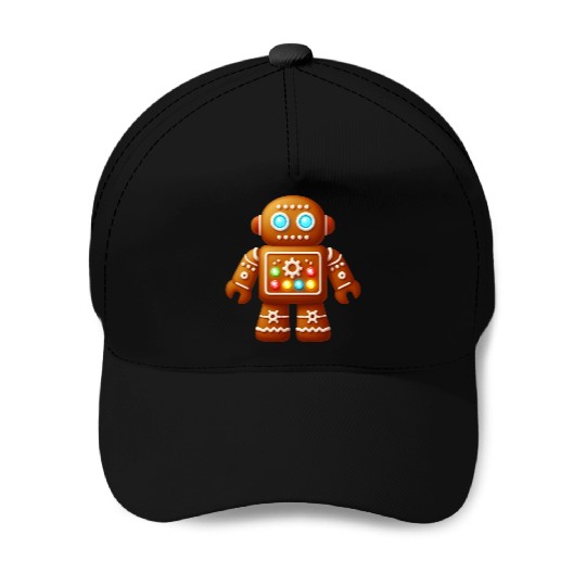 GingerTech Technology Gingerbread Man Baseball Caps