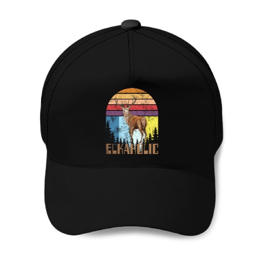 Elk Hunting Elkaholic Hunters Baseball Caps