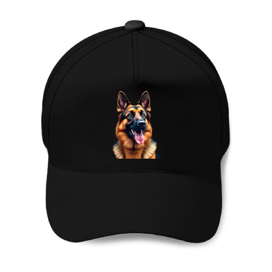 german-shepherd-mixed-timber-siberian-husky-wolf Baseball Caps