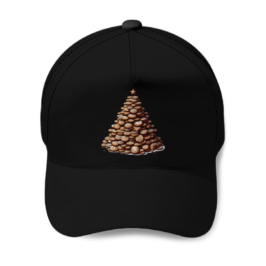 Gingerbread Christmas Tree - Festive Gifts Baseball Caps