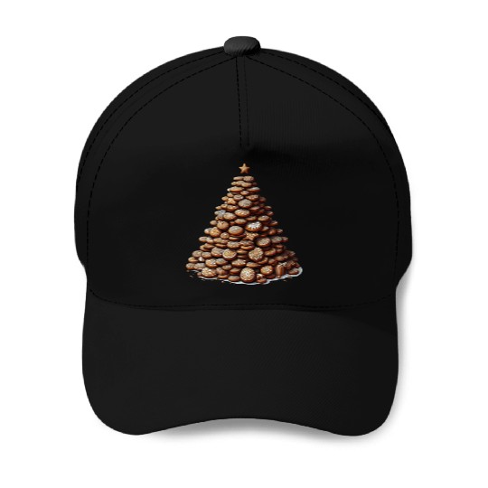Gingerbread Christmas Tree - Festive Gifts Baseball Caps