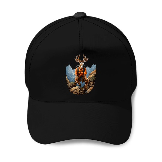 Deer Mountaineering / Hiking Deer Baseball Caps