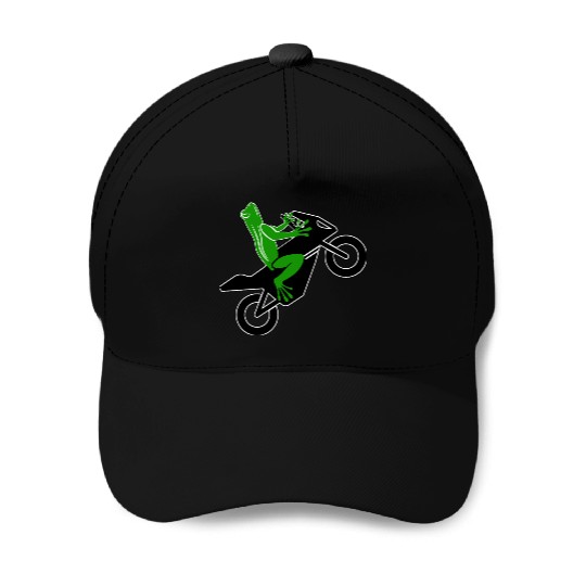 frog moto Baseball Caps