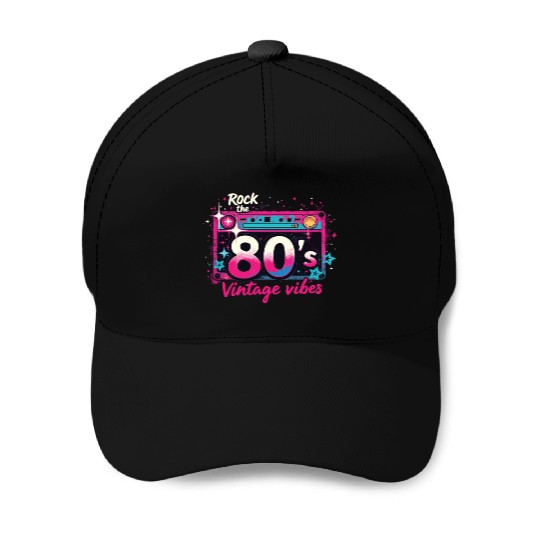 Rock The 80's 80s Party Retro Look 80s Baseball Caps