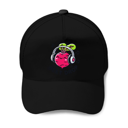 Let The Beet Drop Music Pun Baseball Caps