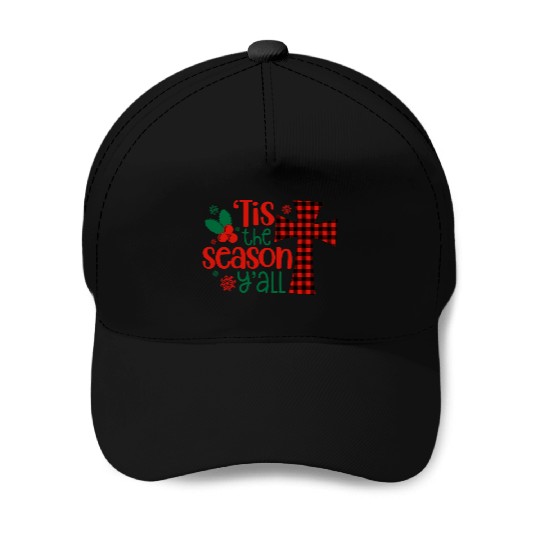 Tis the Season Y'all, Christmas Baseball Caps