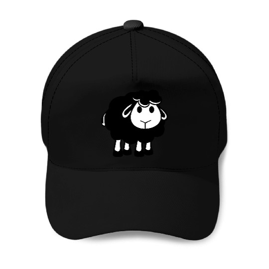 Black Sheep Small Cute Cute Lamb Cool Comic Sweet Baseball Caps
