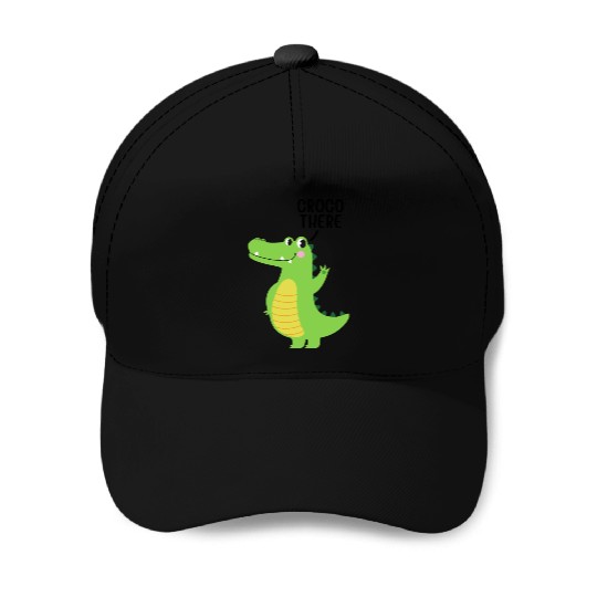 Crocodile Meme Croco There Cello There Hello There Baseball Caps