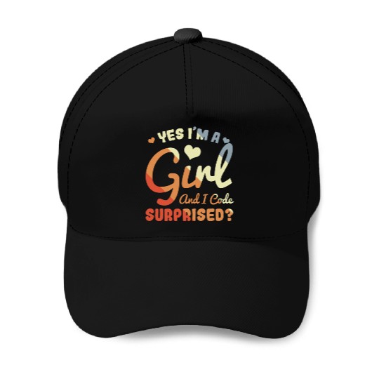 Programmer Girl Baseball Caps