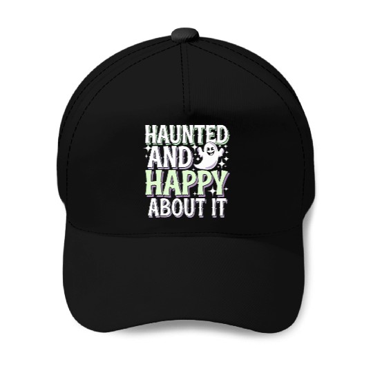 Paranormal Comedy Funny Ghost Humor Lighthearted Baseball Caps