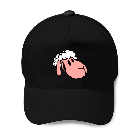 Sheep Face Head Cute Sweet Little Lamb Cool Comic Baseball Caps