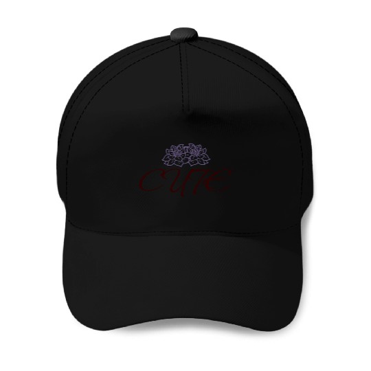 Elegant Floral Lotus Pattern Baseball Caps