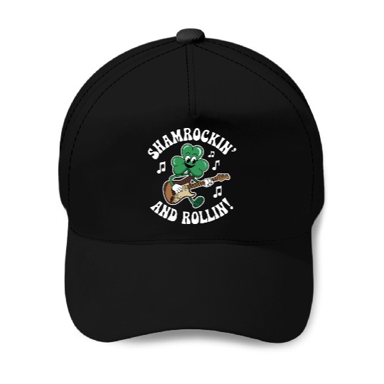 Shamrockin' and Rollin' St. Patrick's Rock & Roll Baseball Caps