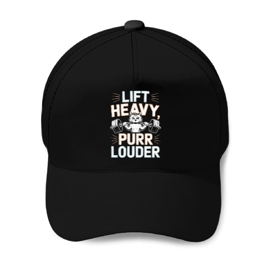 Bodybuilding Cat Fitness Workout Gym Instructor Baseball Caps
