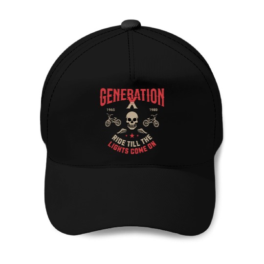 Generation X Ride Till Lights Come On Baseball Caps