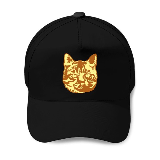 Cat Lover Realistic Pet Face Cute Cool Kitten Head Baseball Caps