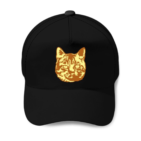 Cat Lover Realistic Pet Face Cute Cool Kitten Head Baseball Caps