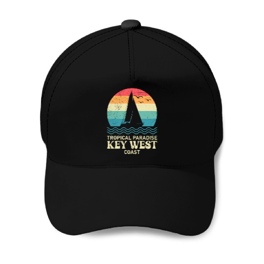 Florida TROPICAL PARADISE KEY-WEST COAST Baseball Caps
